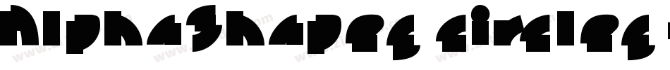 AlphaShapes circles字体转换